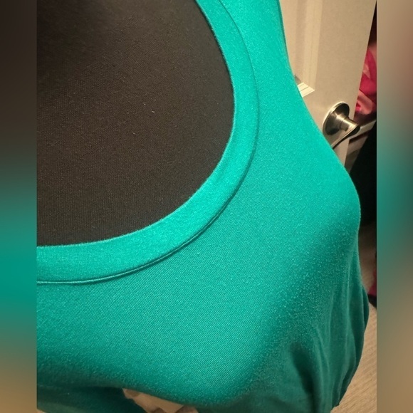 Cupio kelly green elbow sleeve cotton dress- size small - Picture 4 of 5